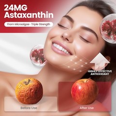 10 in 1 Astaxanthin Supplements 24mg 4 Month Supply Antioxidant with Lycopene