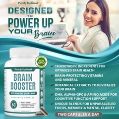 Purely Optimal Brain Supplement for Memory and Focus – Nootropic Support with…