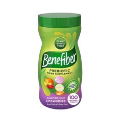 Benefiber Chewable Prebiotic Fiber 100 Count (Pack of 1), Asst. Fruit