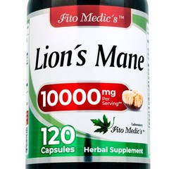 FITO MEDIC’S Lab | Lions Mane Supplement Capsules | 120 120 Count (Pack of 1)