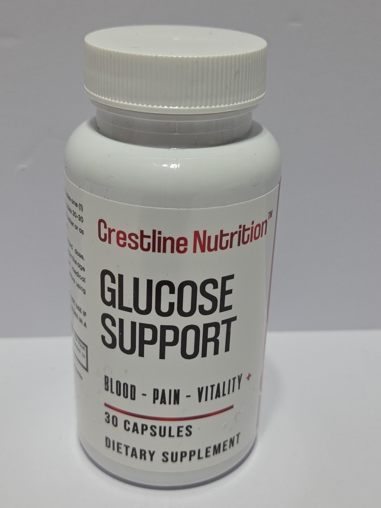 Crestline Nutrition Glucose Support 30 Easy to Swallow Capsules