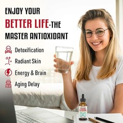 LIPOSOMAL GLUTATHIONE LIQUID 2000mg Anti Aging Antioxidant Detoxifier Jagielolia