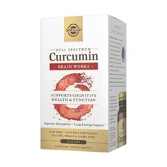 Solgar Full Spectrum Curcumin Brain Works 90 Licaps