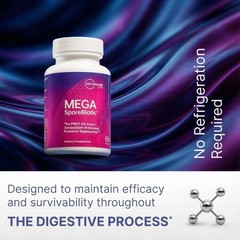 NEW！Mega Sporebiotic 60 Capsules Microbiome Labs, probiotic supplement – 3 PACK