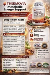 Thermovia Weight Management & Energy Metabolism Support Supplement 90 Capsules