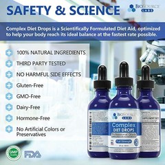 Complex Diet Drops – Natural Weight Management Drops Unisex 2 oz – Pack of 4