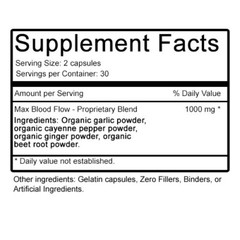 120 Circulation Support with Turmeric Capsules – Nitric Oxide, Blood Flow + More