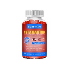 Astaxanthin 24 Mg Supports Skin Eye And Immune System Health 30-120 Pills