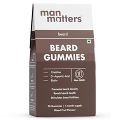 Man Matters Beard Gummies 30 Days Biotin & Creatine Beard Growth Support