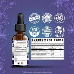 Black Seed Oil, Cold-Pressed Nigella Sativa – Rich in Vitamin D3 5000 Units, …