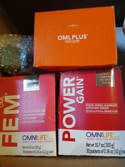 omnilife 1 Box Power Gain , 1 Box Fem Plus , 1 Box Oml Plus , SISTEMA HORMONAL