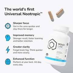 Mind Lab Pro? MLP? v4 Universal Nootropic? Brain Booster Supplement for Focus