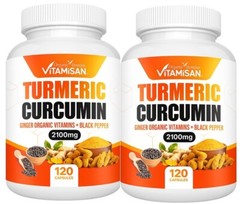 TURMERIC 95% CURCUMIN EXTRACT TUMERIC BLACK PEPPER ANTIOXIDANT BEST 240 caps