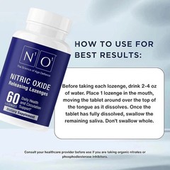 2PCS N1O1 Nitric Oxide Lozenges 60Count Supplement For Heart Health, Circulation