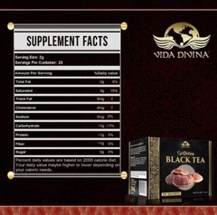 Vida Divina Café Divina Black Tea, Infused with Organic Ganoderma Reishi Extract