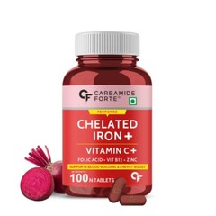 Carbamide Forte Chelated Iron+ Tablet for Blood Building & Energy Veg (100 Tabs)