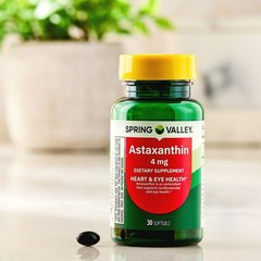 Spring Valley Astaxanthin Softgels 4mg Heart & Eye Health, 30 Count