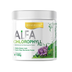 Real Elixir Alfa Chlorophyll Plus 100% Natural Fiber Rich Vitamins 100g