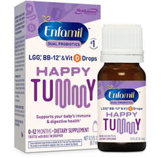 Enfamil Dual Probiotic Infant Daily Drops Happy Tummy – 0.3 fl oz Exp: 12/10/26