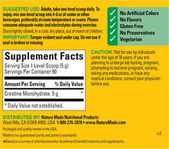 Nature Made Micronized Creatine Monohydrate Powder 450g Muscle Pack of 6 Bulk
