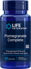 Life Extension Pomegranate Complete Supplements 30 Softgels x 3 Bottles