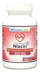 Wonder Laboratories Niacin Time Release 500 Mg
