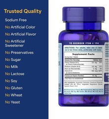 Puritan’s Pride Premium Vitamin B-Complex and 180 Count (Pack of 1)