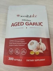2 Pack Odorless Aged Garlic Extract 7500mg 300 Softgels – Heart Immune Support