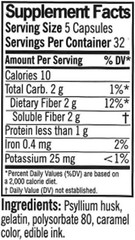 Fiber Capsules Plant Based 160 Count Digestive Support Regularity