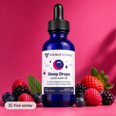 Visible Science Sleep Drops for Restful Sleep Support Magnesium & Valerian Root