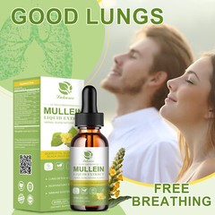 Mullein Extract Supplement Super Concentrated for Lungs Detox and Cleanse 60ML