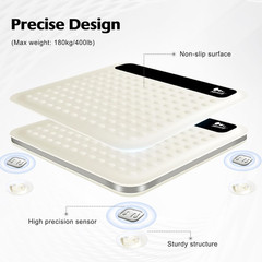 Digital Bathroom Scale Electronic Scale 400LB/180KG Personal Body Weight Scale
