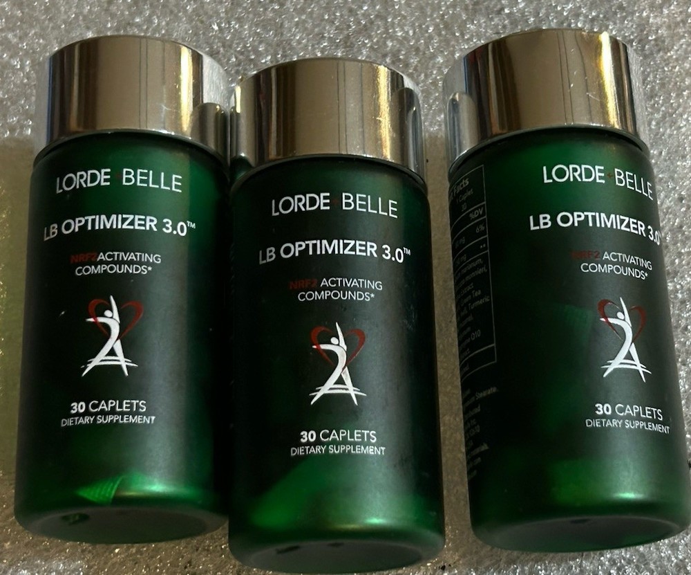 3X Lorde Belle LB Optimizer 3.0 Caplets 30ct Exp 02/2027 Activating Compounds