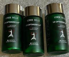 3X Lorde Belle LB Optimizer 3.0 Caplets 30ct Exp 02/2027 Activating Compounds