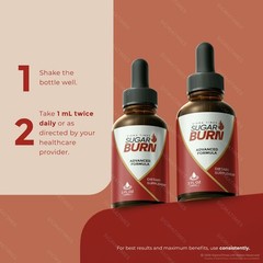 Sugar Burn Drops, SugarBurn Liquid for Metabolism & Metabolic Balance (30 serv)
