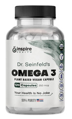 Vegan Omega 3 Algae Vegetarian Supplement EPA DHA No Oil Plant Based Dr Seinfeld