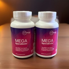 2 bottles- Microbiome Labs Mega SporeBiotic Active Bacteria 60 Capsules EXP:2028