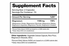 Magnesium Complex & Essential Magnesium Supplement 1100 mg support fitness 140