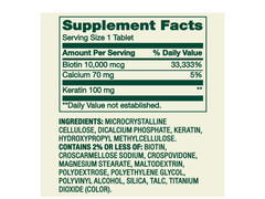 Spring Valley Extra Strength Biotin plus Keratin Tablets, 10000 Mcg, 60 Count,