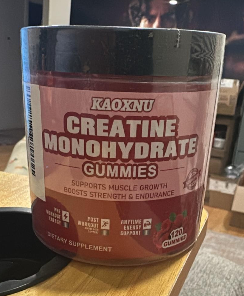 Creatine Monohydrate Gummies for Men& Women 120 CT, Sugar Free, Vegan 08/31/2026