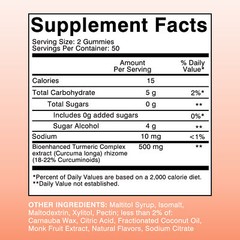 Turmeric Curcumin Gummies – Support Joint Health, Pain Relief, Anti-inflammatory