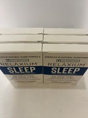 (Lot Of 6) Relaxium Sleep, Drug Free Sleep Support, 6 Packs Of 4 Vegan Capsules.