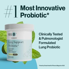 resB Lung Support Probiotic Supplement – Lung Health Supplement for Smokers, Gut