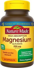 Nature Made Magnesium Glycinate 200mg Cap 60ct