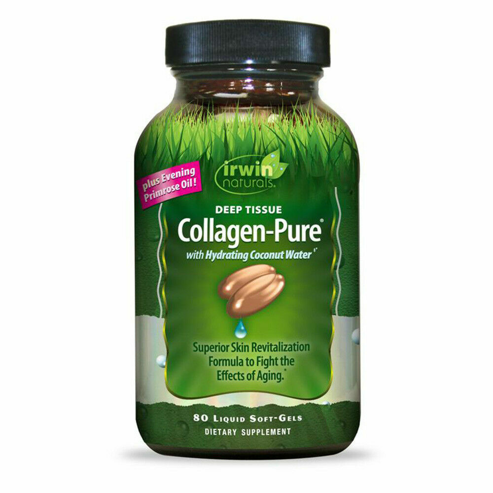 Irwin Naturals Deep Tissue Collagen-Pure with Coconut Water 80 Soft-Gels