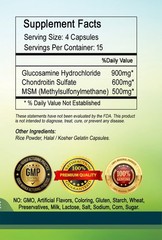 GLUCOSAMINE CHONDROITIN MSM CAPSULES 2000mg serving- USA Deal