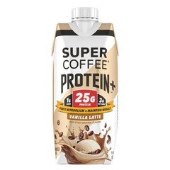 PROTEIN HIGH 25G SHAKE DRINK SUPER COFFEE REAL VANILLA LATTE LOW SUGAR 15 PACK ~