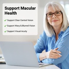 UpNourish AREDS 2 Eye Vitamins for Macular Health, Dry Eye – Lutein 40mg, Zea…