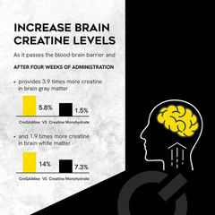 CreGAAtine Micronized Creatine Monohydrate + GAA Increase Strength No Water 60pc