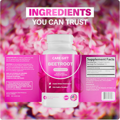 Organic Beet Root Powder Supplement, Non-GMO,1300mg (60 Capsules, 30-Day Supply)